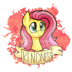 Size: 1000x1000 | Tagged: safe, artist:daregindemone04, fluttershy, pegasus, pony, female, mare, pink mane, solo, yellow coat