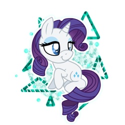 Size: 1024x1024 | Tagged: safe, artist:kazziepones, rarity, pony, unicorn, chibi, simple background, solo, transparent background