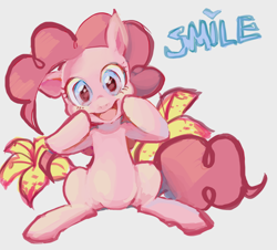 Size: 600x542 | Tagged: safe, artist:nennanennanenna, pinkie pie, earth pony, pony, female, mare, pink coat, pink mane, smiling, solo
