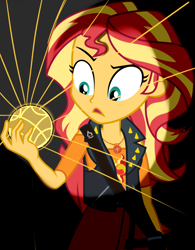 Size: 798x1024 | Tagged: safe, artist:drakizora, artist:goldhajik, edit, sunset shimmer, equestria girls, apple of eden, assassin's creed, sunset holding things