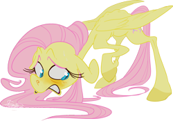 Size: 800x558 | Tagged: safe, artist:frostadflakes, fluttershy, pegasus, pony, female, mare, pink mane, solo, yellow coat