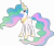 Size: 5990x5020 | Tagged: safe, artist:90sigma, princess celestia, alicorn, pony, absurd resolution, female, hair over one eye, happy, looking at you, mare, open mouth, simple background, solo, transparent background, vector