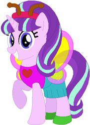 Size: 291x401 | Tagged: safe, artist:selenaede, artist:user15432, starlight glimmer, butterfly, pony, unicorn, antenna, antennae, base used, butterfly costume, butterfly pony, butterfly wings, clothes, costume, cute, halloween, halloween costume, hasbro, hasbro studios, holiday, shoes, simple background, solo, white background, wings