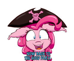 Size: 1200x1000 | Tagged: safe, artist:heir-of-rick, pinkie pie, earth pony, pony, bicorne, hat, michael bolton, parody, pirate hat, simple background, solo, the lonely island