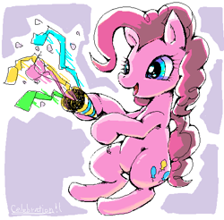 Size: 499x491 | Tagged: safe, artist:usappy-barkhaward, pinkie pie, earth pony, pony, female, solo