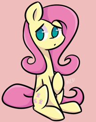 Size: 391x497 | Tagged: safe, artist:flutternutpie, fluttershy, pegasus, pony, female, mare, solo, wingless