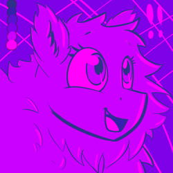 Size: 2000x2000 | Tagged: safe, artist:whisperfoot, derpibooru import, oc, oc only, oc:fluffle puff, color palette challenge, color porn, eyestrain warning, gasp, limited palette, needs more saturation, smiling, solo