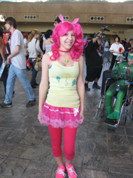 Size: 487x650 | Tagged: safe, pinkie pie, human, cosplay, irl, irl human, otakon, photo