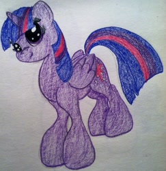 Size: 1805x1858 | Tagged: safe, artist:rarityforever, derpibooru import, twilight sparkle, twilight sparkle (alicorn), alicorn, pony, female, mare, solo, traditional art