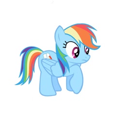 Size: 600x600 | Tagged: safe, derpibooru import, rainbow dash, pegasus, pony, cute, dashabetes, wat, what has science done