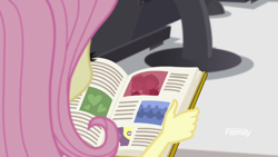 Size: 1280x720 | Tagged: safe, screencap, fluttershy, sci-twi, sunset shimmer, twilight sparkle, better together, equestria girls, forgotten friendship, book, cuddling, cute, discovery family logo, eyes closed, heart, photo, shimmerbetes, shipping fuel, twiabetes, yearbook, yearbook photo