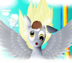 Size: 2500x2200 | Tagged: safe, artist:electric-television, derpy hooves, pegasus, pony, female, food, mare, muffin, solo