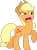 Size: 764x1045 | Tagged: safe, artist:theshadowstone, applejack, earth pony, pony, bats!, angry, raised hoof, simple background, solo, transparent background, vector