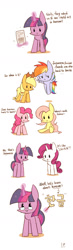 Size: 700x2400 | Tagged: safe, artist:joycall6, derpibooru import, applejack, fluttershy, pinkie pie, rainbow dash, rarity, twilight sparkle, earth pony, pegasus, pony, unicorn, comic, korean, mane six