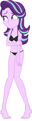 Size: 3000x11436 | Tagged: safe, artist:aqua-pony, artist:gabosor, edit, edited edit, editor:marno, editor:slayerbvc, starlight glimmer, equestria girls, mirror magic, spoiler:eqg specials, absurd resolution, barefoot, black underwear, bra, breasts, clothes, embarrassed, feet, female, panties, show accurate, simple background, solo, thong, transparent background, underwear, underwear edit, vector, vector edit