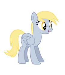 Size: 1400x1613 | Tagged: safe, artist:tryhardbrony, derpy hooves, pegasus, pony, cute, female, mare, simple background, solo, transparent background, vector