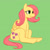 Size: 1024x1024 | Tagged: safe, artist:ssorobo, fluttershy, pegasus, pony, :t, female, mare, solo