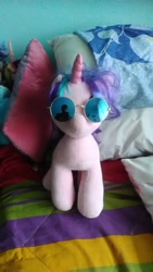 Size: 1440x2560 | Tagged: safe, starlight glimmer, pony, unicorn, build-a-bear, female, mare, plushie, sunglasses