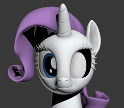 Size: 678x592 | Tagged: safe, artist:3d thread, artist:creatorofpony, rarity, pony, unicorn, /mlp/, 3d, 3d model, blender, solo