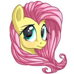 Size: 2500x2500 | Tagged: safe, artist:vird-gi, fluttershy, pegasus, pony, bust, portrait, solo