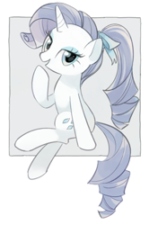 Size: 319x480 | Tagged: safe, artist:pan, rarity, pony, unicorn, bedroom eyes, cute, looking at you, open mouth, raribetes, solo