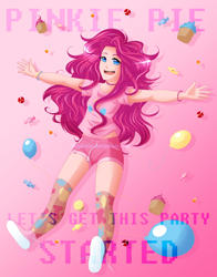 Size: 1024x1306 | Tagged: safe, artist:nephiam, pinkie pie, human, humanized, solo