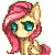 Size: 50x50 | Tagged: safe, artist:elkaart, fluttershy, pegasus, pony, icon, simple background, solo, transparent background