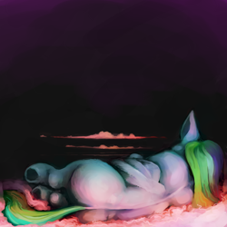 Size: 5000x5000 | Tagged: safe, artist:sharpieboss, derpibooru import, rainbow dash, pegasus, pony, absurd resolution, cloud, lying, on side, solo, underhoof