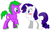 Size: 670x407 | Tagged: safe, artist:iceagelover, rarity, spike, dragon, pony, unicorn, pony creator, blushing, female, male, ms paint, ponified, ponified spike, shipping, sparity, straight