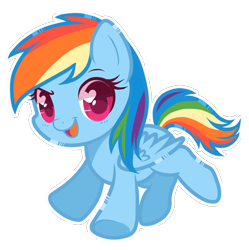 Size: 876x879 | Tagged: safe, artist:hikariviny, derpibooru import, rainbow dash, pegasus, pony, chibi, solo