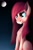 Size: 730x1095 | Tagged: safe, artist:xormak, pinkie pie, earth pony, pony, crying, moon, pinkamena diane pie, sad, sitting, smiling, solo, stars, wallpaper