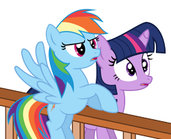 Size: 1600x1300 | Tagged: safe, artist:s.guri, derpibooru import, rainbow dash, twilight sparkle, pegasus, pony, death threat, simple background, transparent background, vector