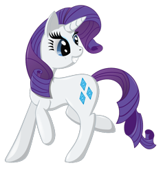 Size: 904x952 | Tagged: safe, artist:kirzstryfe, rarity, pony, unicorn, female, horn, mare, solo, white coat