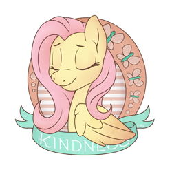 Size: 800x800 | Tagged: safe, artist:oemilythepenguino, fluttershy, pegasus, pony, female, kindness, mare, solo