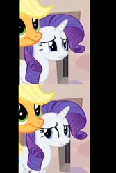 Size: 400x600 | Tagged: safe, screencap, rarity, pony, unicorn, female, horn, mare, reaction image, white coat