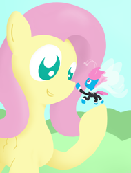 Size: 1600x2100 | Tagged: safe, artist:041744, fluttershy, seabreeze, breezie, pegasus, pony, female, mare