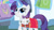 Size: 1280x720 | Tagged: safe, screencap, opalescence, rarity, pony, unicorn, sweet and elite, derp