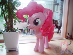 Size: 1024x768 | Tagged: safe, artist:php94, artist:znegil, pinkie pie, craft, irl, papercraft, solo