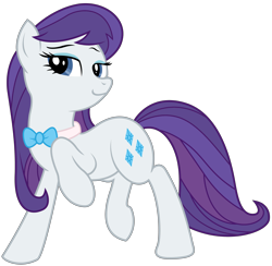 Size: 4706x4592 | Tagged: safe, artist:eruaneth, artist:willdrawforfood1, octavia melody, rarity, earth pony, pony, absurd resolution, alternate hairstyle, bowtie, recolor, simple background, solo, tavified, transparent background, vector