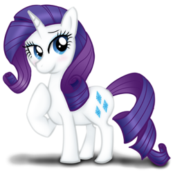 Size: 512x512 | Tagged: safe, artist:remyroez, rarity, pony, unicorn, female, horn, mare, solo, white coat