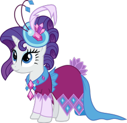 Size: 6000x5786 | Tagged: safe, artist:magister39, rarity, pony, unicorn, make new friends but keep discord, absurd resolution, alternate hairstyle, clothes, dress, gala dress, simple background, smiling, solo, transparent background, vector