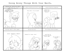 Size: 1260x1024 | Tagged: safe, artist:the-ross, cherry berry, fluttershy, pegasus, pony, brony, chart, cherbear, doing brony things, hazmat suit, monochrome, op is a cuck, op is trying to start shit, slur, vulgar