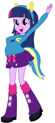 Size: 812x1794 | Tagged: safe, derpibooru import, twilight sparkle, equestria girls, looking at you, pregnant, pregnant edit, pregnant equestria girls, solo, teen pregnancy