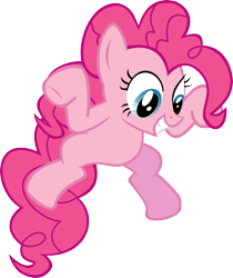 Size: 4529x5403 | Tagged: safe, artist:decompressor, pinkie pie, earth pony, pony, absurd resolution, simple background, smiling, solo, transparent background, vector