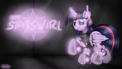 Size: 1920x1080 | Tagged: safe, artist:malamol, derpibooru import, twilight sparkle, twilight sparkle (alicorn), alicorn, pony, armor, female, futuristic, hmd, mare, mass effect, science fiction, solo, tech armor