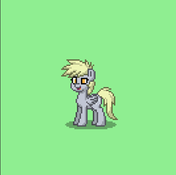 Size: 400x398 | Tagged: safe, derpy hooves, pegasus, pony, female, mare, pixel art, pony town, solo