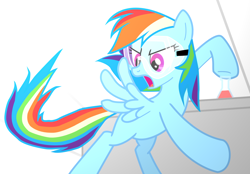 Size: 2500x1740 | Tagged: safe, artist:lebenitois, derpibooru import, rainbow dash, pegasus, pony, goggles, solo