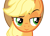 Size: 8269x6000 | Tagged: safe, artist:byteslice, applejack, earth pony, pony, three's a crowd, absurd resolution, inverted mouth, simple background, solo, transparent background, unconvinced applejack, vector