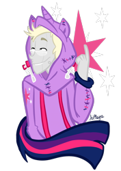 Size: 700x990 | Tagged: safe, artist:crescent-mond, derpibooru import, twilight sparkle, human, clothes, hoodie, humanized, portal (valve), wheatley