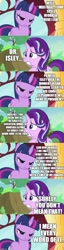 Size: 500x1968 | Tagged: safe, edit, edited screencap, screencap, starlight glimmer, twilight sparkle, pony, unicorn, comic:the epilogue, actor allusion, avengers: infinity war, comic, fanfic art, poison ivy, screencap comic, thanos, voice actor joke